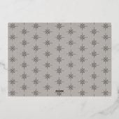 Dankbaar moderne minimale elegante script folie feestdagenkaart (Achterkant)