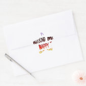 Dankbaar om u in Mijn Wereld met dankbaarheid te h Ster Sticker (Envelop)