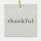 Dankbaar ons eerste huis keramisch ornament (Voorkant)