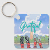 DANKBAAR, ONTSPAN TIJD SLEUTELHANGER (Voorkant)