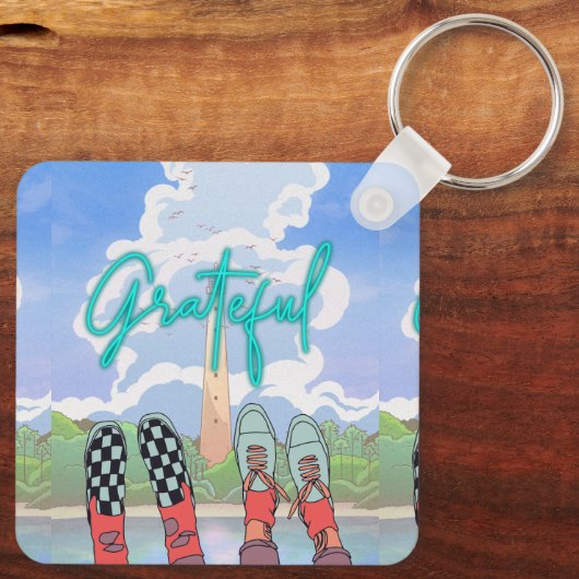 DANKBAAR, ONTSPAN TIJD SLEUTELHANGER (Achterkant)