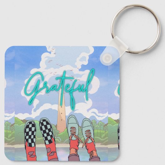 DANKBAAR, ONTSPAN TIJD SLEUTELHANGER (Achterkant)