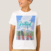 DANKBAAR, ONTSPAN TIJD T-SHIRT (Voorkant)