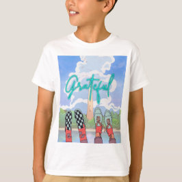 DANKBAAR, ONTSPAN TIJD T-SHIRT