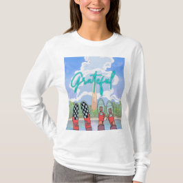 DANKBAAR, ONTSPAN TIJD T-SHIRT