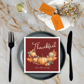 Dankbaar Oogst Thanksgiving Diner Custom Red Servet