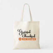 Dankbaar Opnieuw Opgestart - Informatie Tech Tote Bag (Achterkant)