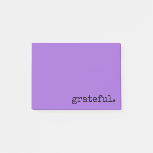 dankbaar paars post-it® notes (Voorkant)