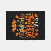 Dankbaar Papaw Fun Herfst Herfst Thanksgiving Fleece Deken (Voorkant (Horizontaal))