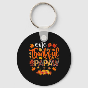 Dankbaar Papaw Fun Herfst Herfst Thanksgiving Sleutelhanger