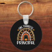 Dankbaar Principal Thanksgiving Rainbow Leopard PR Sleutelhanger (Voorkant)