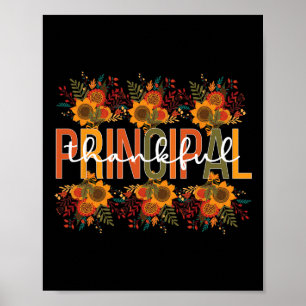 Dankbaar Principal Thanksgiving School Principal 1 Poster