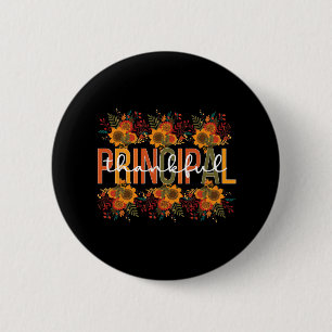 Dankbaar Principal Thanksgiving School Principal 1 Ronde Button 5,7 Cm