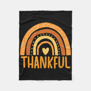 Dankbaar Rainbow Thanksgiving Herfst seizoen herfs Fleece Deken