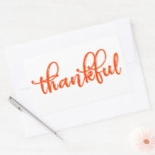 dankbaar rechthoekige sticker (Envelop)