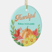 Dankbaar Retro Vibes Transplant Custom Keramisch Ornament (Rechts)