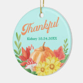 Dankbaar Retro Vibes Transplant Custom Keramisch Ornament (Links)