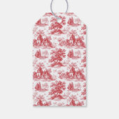 Dankbaar rood serif trouwgunstlabel cadeaulabel (Achterkant)