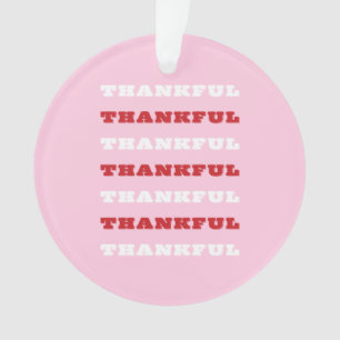Dankbaar, roze kunst ornament
