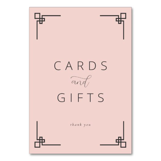 Dankbaar Roze Minimalistisch Dankkaart Kaart (Voorkant)