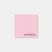 dankbaar roze typografie post-it® notes (Voorkant)