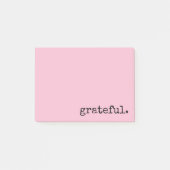 dankbaar roze typografie post-it® notes (Voorkant)