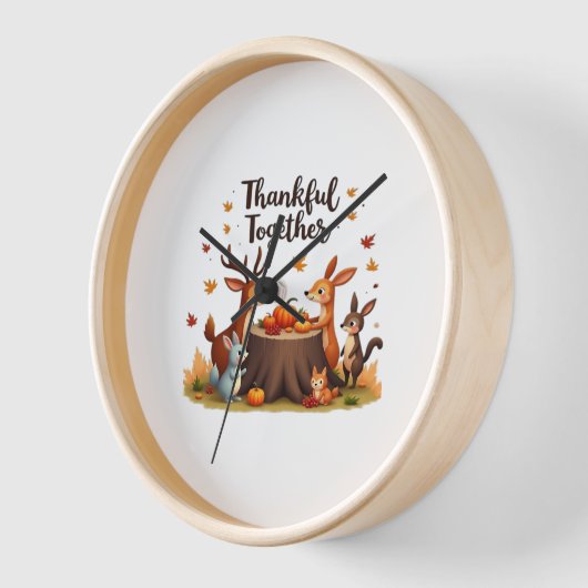 Dankbaar samen - Schattigee bosdieren Thanksgi (Hoek)