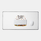 Dankbaar samen - Schattigee bosdieren Thanksgi Bureaumat (Keyboard & Muis)
