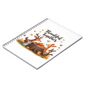 Dankbaar samen - Schattigee bosdieren Thanksgi Notitieboek (Linkerzijde)