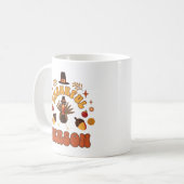 Dankbaar Seizoen Cool Herfst Herfst Thanksgiving 2 Koffiemok (Voorkant links)