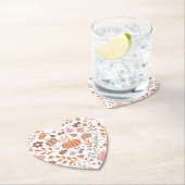 Dankbaar Seizoensgebonden Herfst Hart Graphic Kartonnen Onderzetters (Insitu)