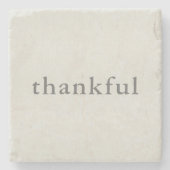 dankbaar stenen onderzetter (Voorkant)