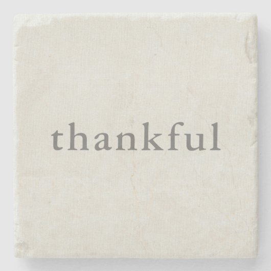 dankbaar stenen onderzetter (Voorkant)