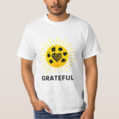 Dankbaar Sunburst Thanksgiving Shirt (Voorkant)