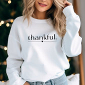 Dankbaar sweatshirt voor vrouwen