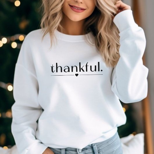 Dankbaar sweatshirt voor vrouwen