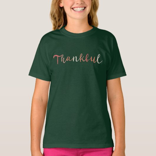 dankbaar t-shirt (Voorkant)