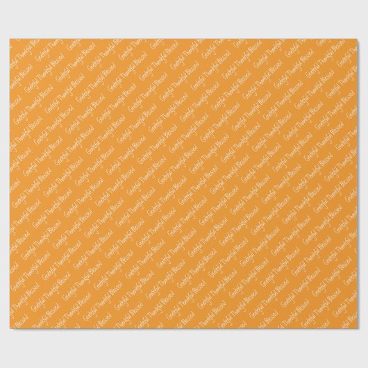 Dankbaar Thanksgiving inpakpapier (Vlak)