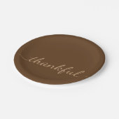 Dankbaar Thanksgiving papier bord (Gekanteld)