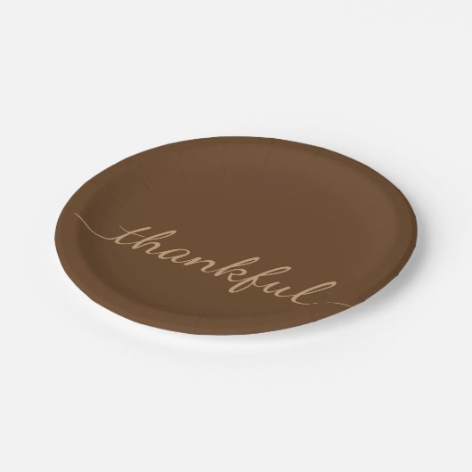 Dankbaar Thanksgiving papier bord (Gekanteld)