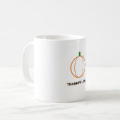 Dankbaar Tijdperk — Dankbaar Hart Thanksgiving Mok (Voorkant links)