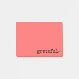dankbaar typografiekoraal post-it® notes