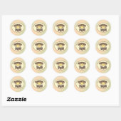 Dankbaar U Ronde Sticker (Vel)