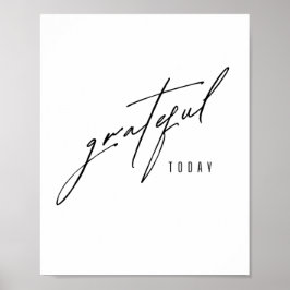 dankbaar vandaag. Poster en Prints