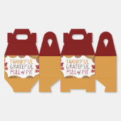 Dankbaar Vol Taart Gelukkig Thanksgiving Bedankdoosjes