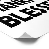 Dankbaar voor alles | Dankbaar en gezegend Poster (Hoek)
