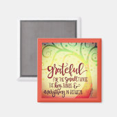 Dankbaar voor alles Inspirivity  Tree Magneet (Voorkant / Achterkant)