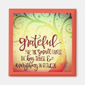 Dankbaar voor alles Inspirivity  Tree Magneet (Voorkant)