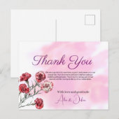 Dankbaar voor anjers briefkaart (Voorkant / Achterkant)