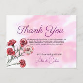 Dankbaar voor anjers briefkaart (Voorkant)